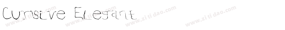 Cursive Elegant字体转换
